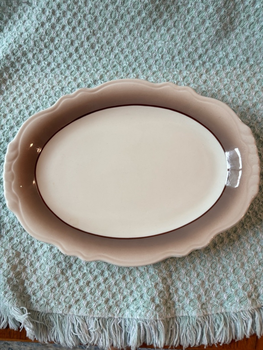 This is a Homer Laughlin Best China 
Oval Serving Platter
